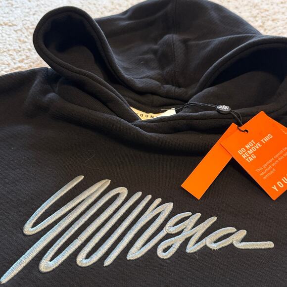 Men's YoungLA 510 WavyHoodie (Rare), LogoEmbroidery XL, NWT, Black - Picture 4 of 5